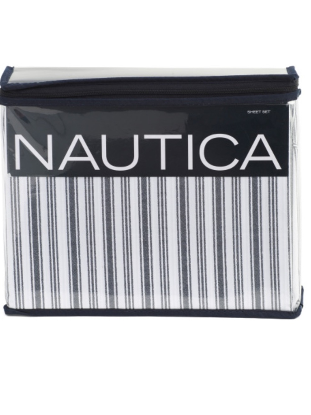 Nautica Gray Cotton Sheet Set